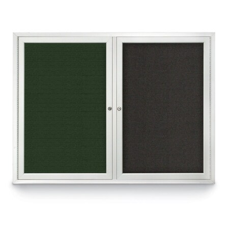United Visual Products Corkboard, Dark Spruce/Gold, 36" x 36" UV403I-GOLD-DRKSPR